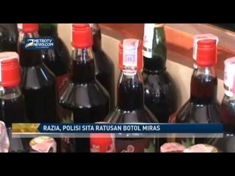 Razia, Polisi Sita Ratusan Botol Miras