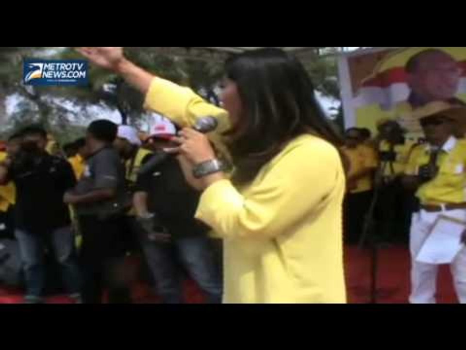 Kampanye Golkar di Serdang Hadiri Jurkamnas Meutya Hafid dan Leo Nababan