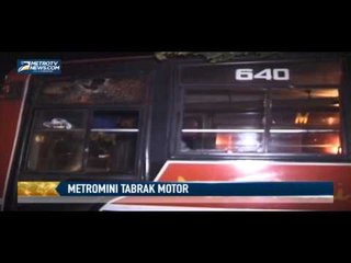 Tabrak 4 Motor, Metromini Dirusak Massa