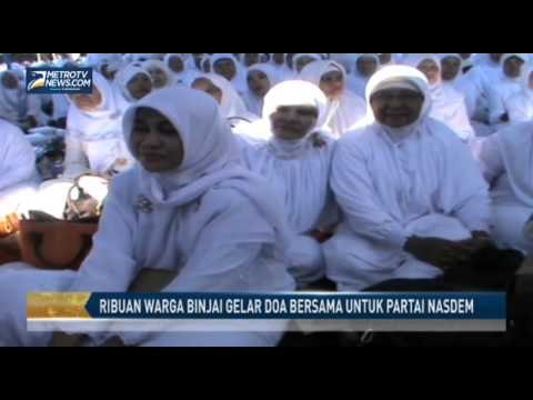 Ribuan Warga Binjai Gelar Doa Bersama untuk Partai Nasdem