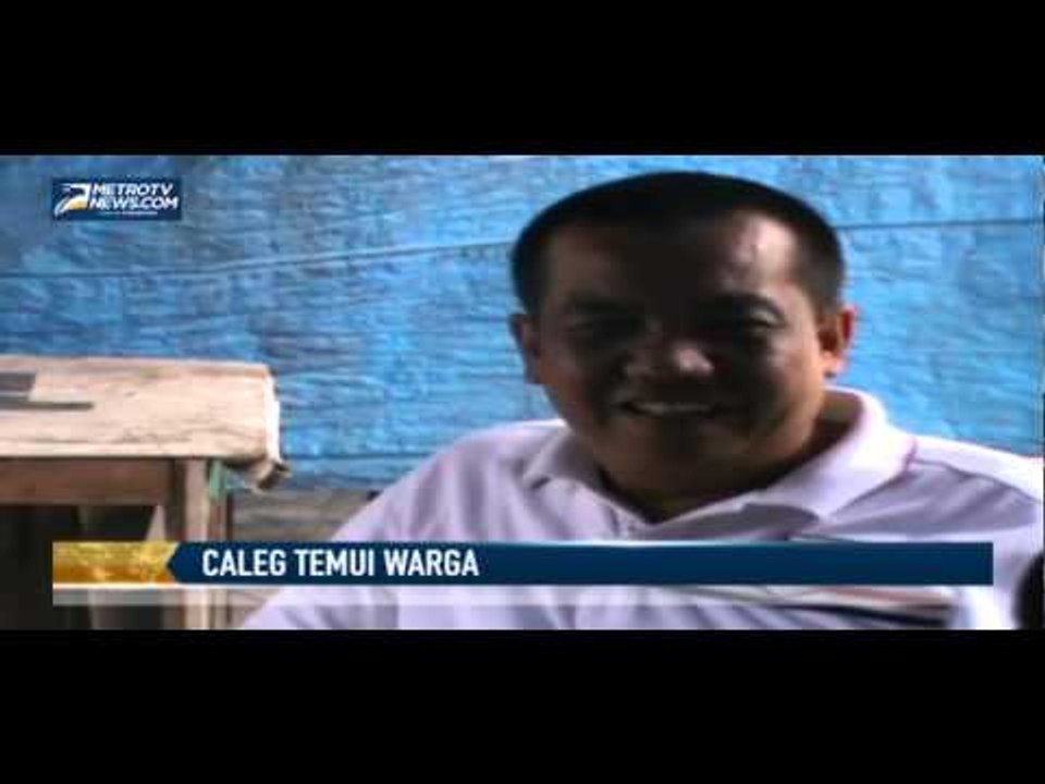Lolos ke Senayan, Caleg Temui Warga
