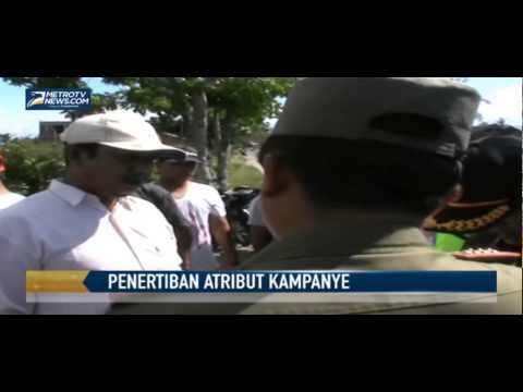 Pengurus Parpol Protes Penertiban Atribut Kampanye