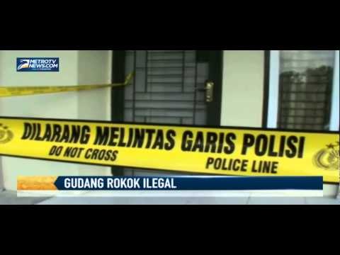 Polisi Gerebek Gudang Rokok Ilegal