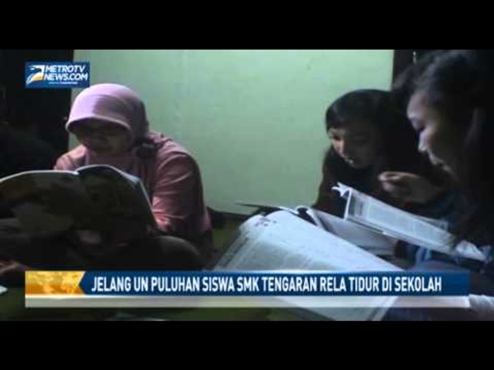 Jelang UN, Puluhan Siswa SMK Tengaran Rela Tidur di Sekolah