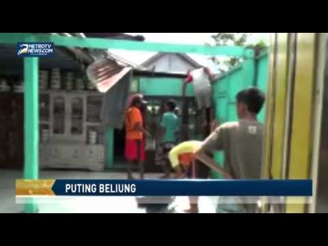 Puluhan Rumah Warga Hancur Diterjang Puting Beliung