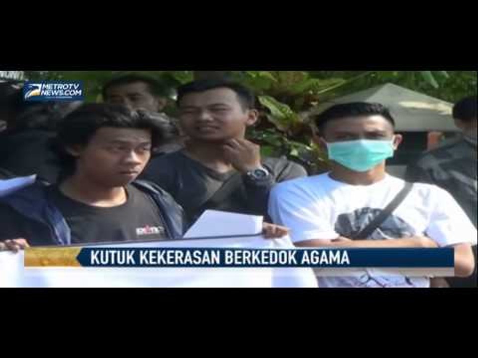 Unjuk Rasa Kutuk Kekerasan Berkedok Agama
