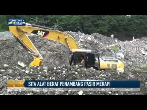 Satpol PP Sita Alat Berat Milik Penambang Pasir Ilegal