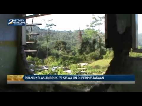 Ruang Kelas Ambruk, 79 Siswa UN di Perpustakaan