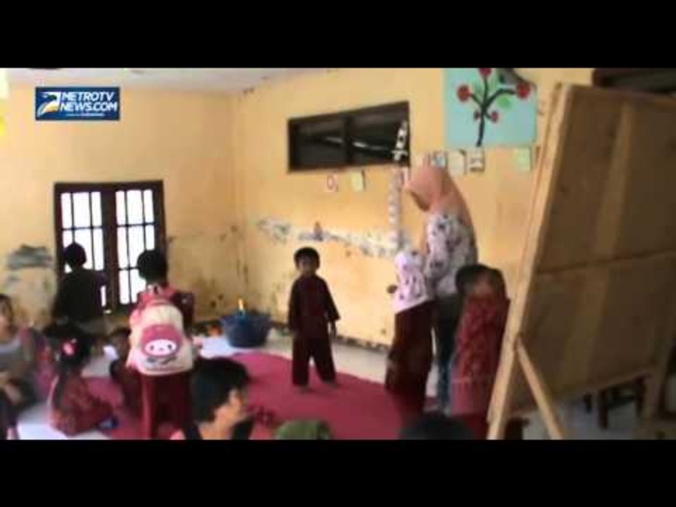 Tiga Tahun Siswa Paud Belajar di Gedung Bekas Balai Desa