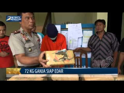 Polisi Amankan 72 Kg Ganja Siap Edar