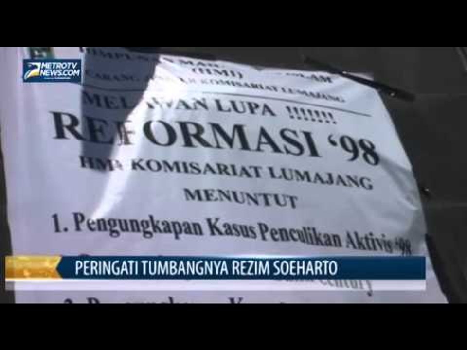 Unjuk Rasa Mahasiswa Peringati Tumbangnya Rezim Soeharto