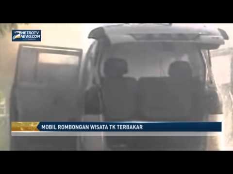 Mobil Rombongan Wisata TK Terbakar