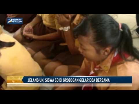 Jelang UN, Siswa SD di Grobogan Gelar Doa Bersama