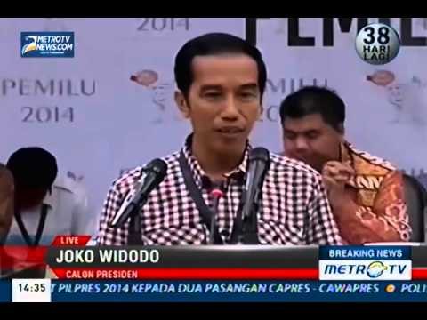 Pidato Jokowi Saat Penentuan Nomor Urut Pilpres di KPU