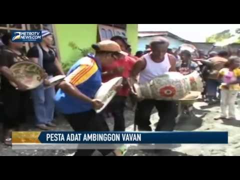Warga Gelar Pesta Adat Ambinggon Vavan