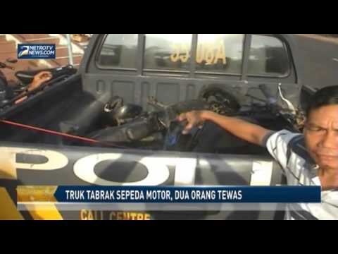 Truk Tabrak Sepeda Motor, Dua Orang Tewas