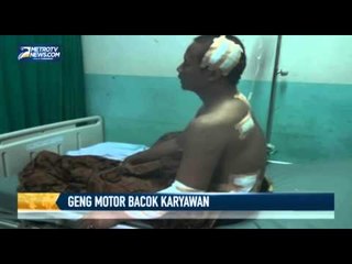 Kawanan Geng Motor Bacok Karyawan
