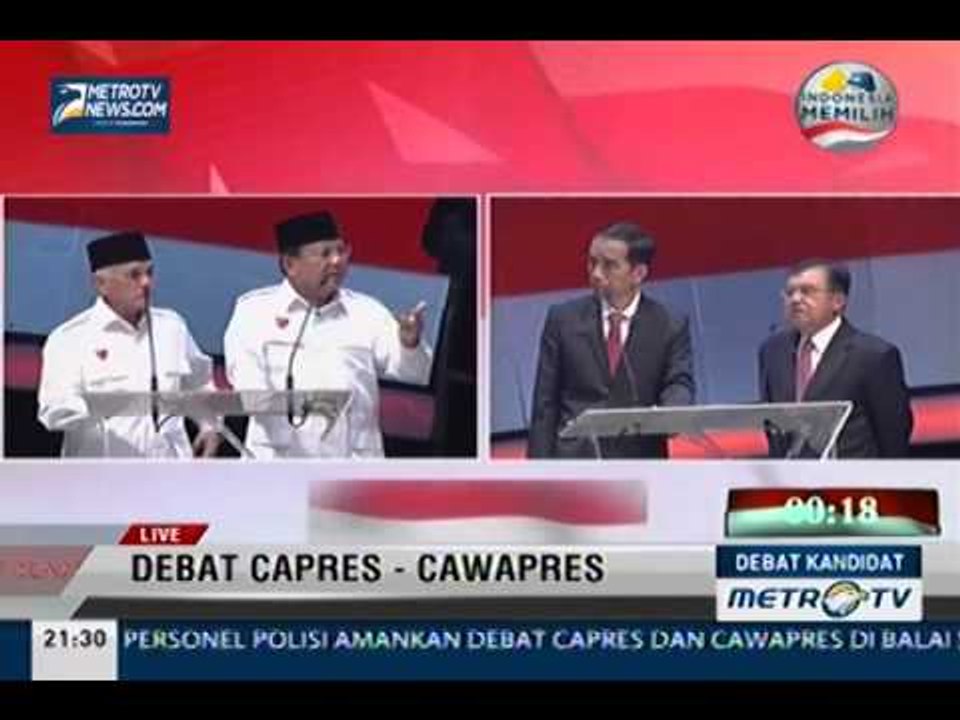 Debat Kandidat, Jokowi: Daerah Pemekaran Harus Bisa Menopang Untuk Mandiri