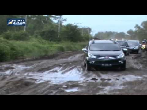 Jalan Trans Kalimantan Poros Tengah Rusak Parah