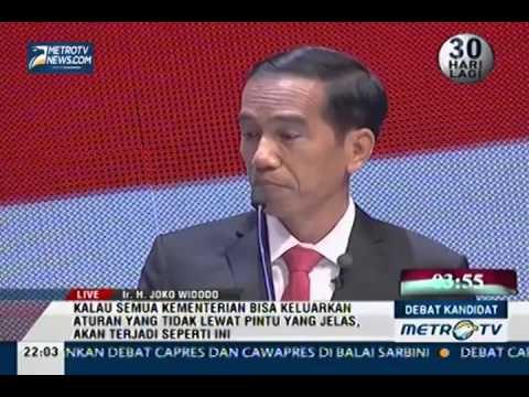[Debat Kandidat] Prabowo: Pintu Harus Satu, Sehingga Akan Kelihatan dan Sejalan dengan Pusat
