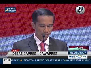 [Debat Kandidat] Pernyataan Penutup Jokowi dan JK