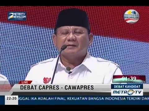 [Debat Kandidat] Pernyataan Penutup Prabowo dan Hatta
