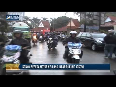 Konvoi Sepeda Motor Keliling Jabar Dukung Jokowi