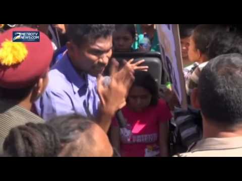 Tuntut Keadilan, TKW Lumpuh Korban Penyiksaan Blokir Jalan