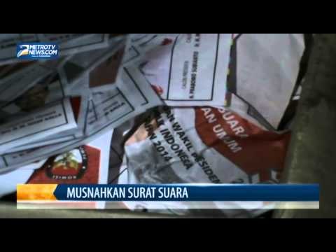 KPU Gunungkidul Bakar Ratusan Surat Suara Rusak