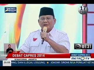 [Debat Capres 2014] Politik Internasional dan Ketahanan Nasional (4)