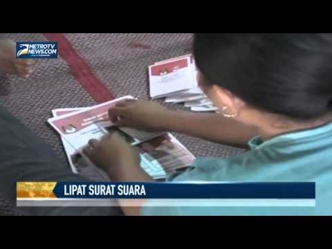 KPU Langkat mulai Lipat Surat Suara Pilpres