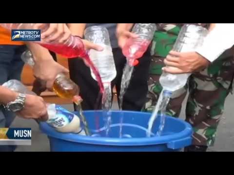 Polres Lamongan Musnahkan Ribuan Liter Miras