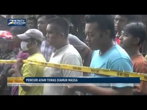 Pencuri Ayam Tewas Diamuk Massa