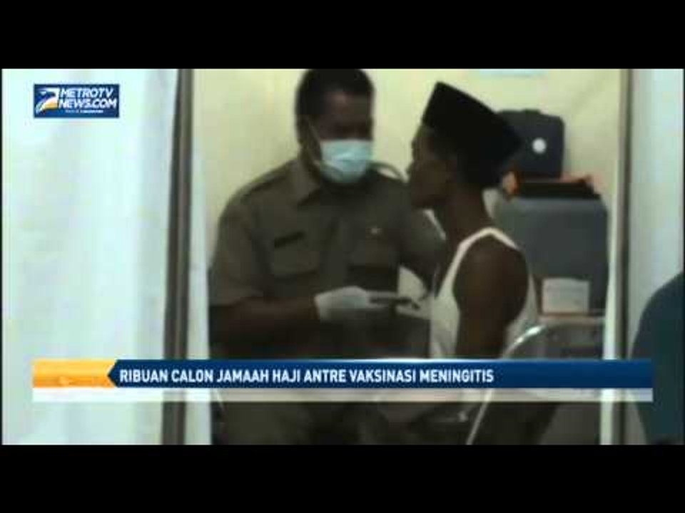 Ribuan Calon Jamaah Haji Antre Vaksinasi Meningitis