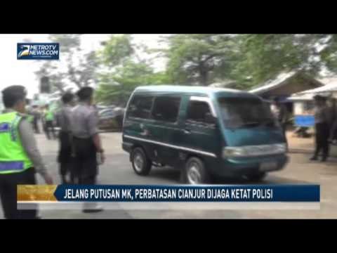 Jelang Putusan MK, Perbatasan Cianjur Dijaga Ketat Polisi
