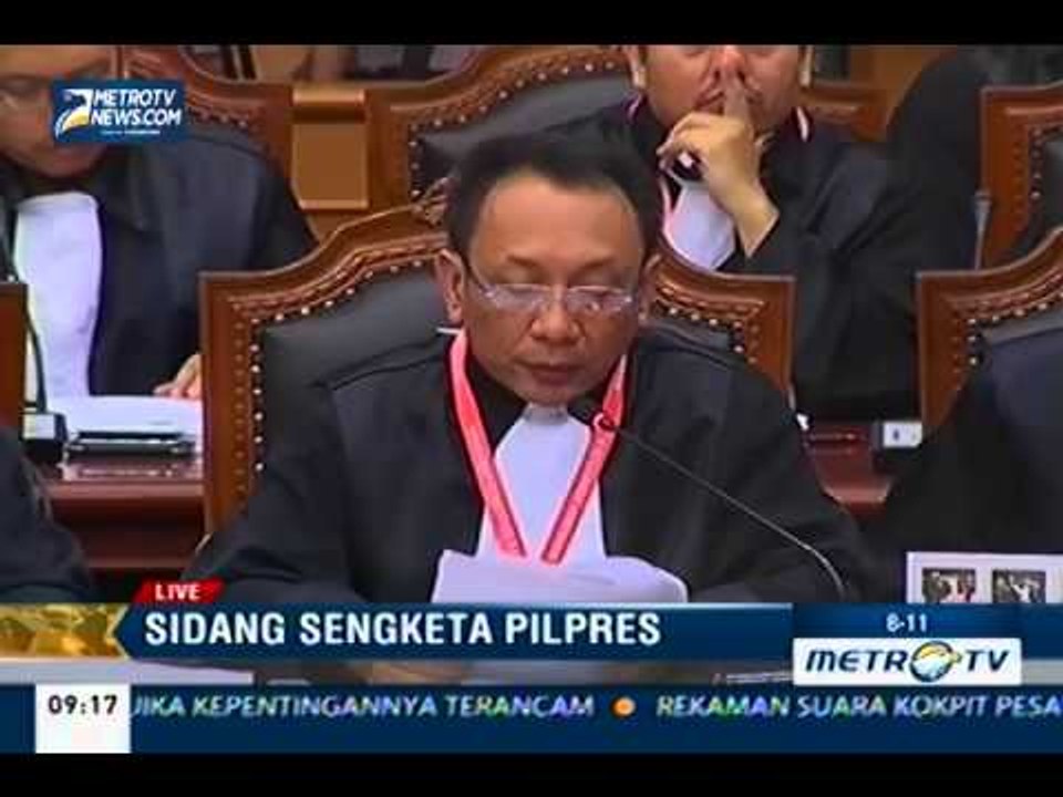 Sidang Kedua Sengketa Pilpres (1)