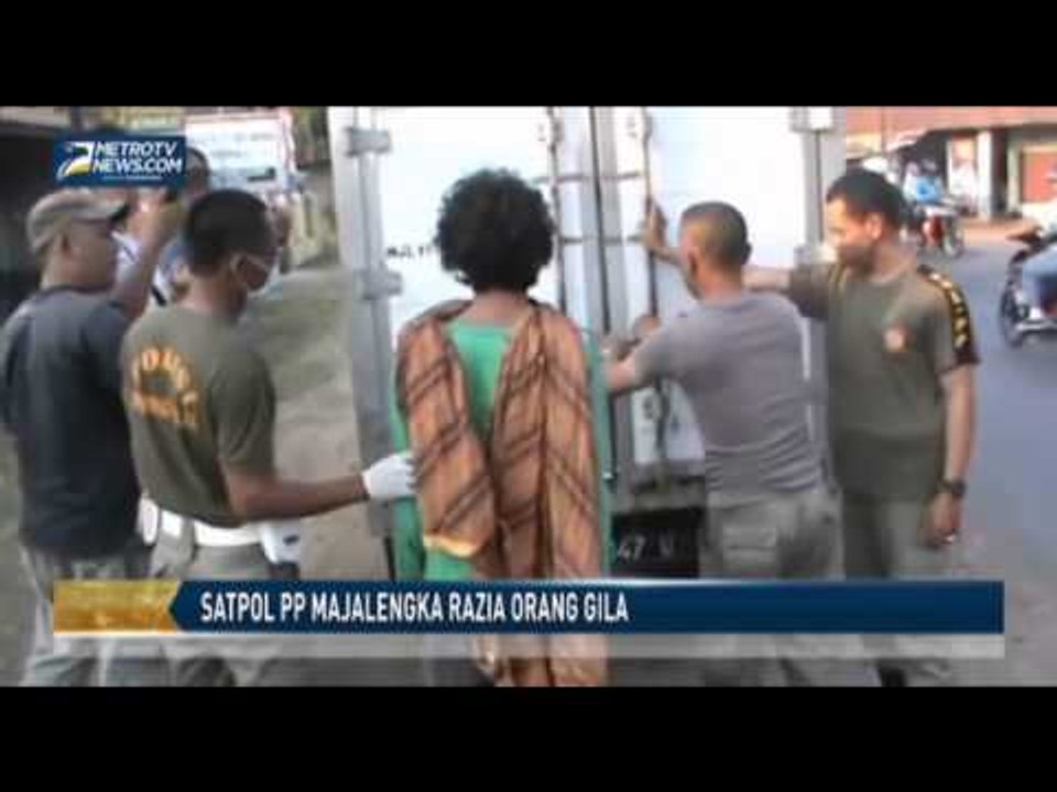 Satpol PP Majalengka Razia Orang Gila