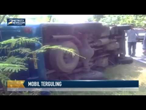 Mobil Travel Terguling di Ciamis, 6 Penumpang Luka-luka