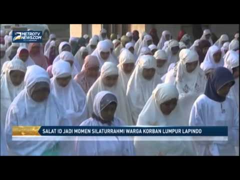 Salat Id Jadi Momen Silaturrahmi Warga Korban Lumpur Lapindo