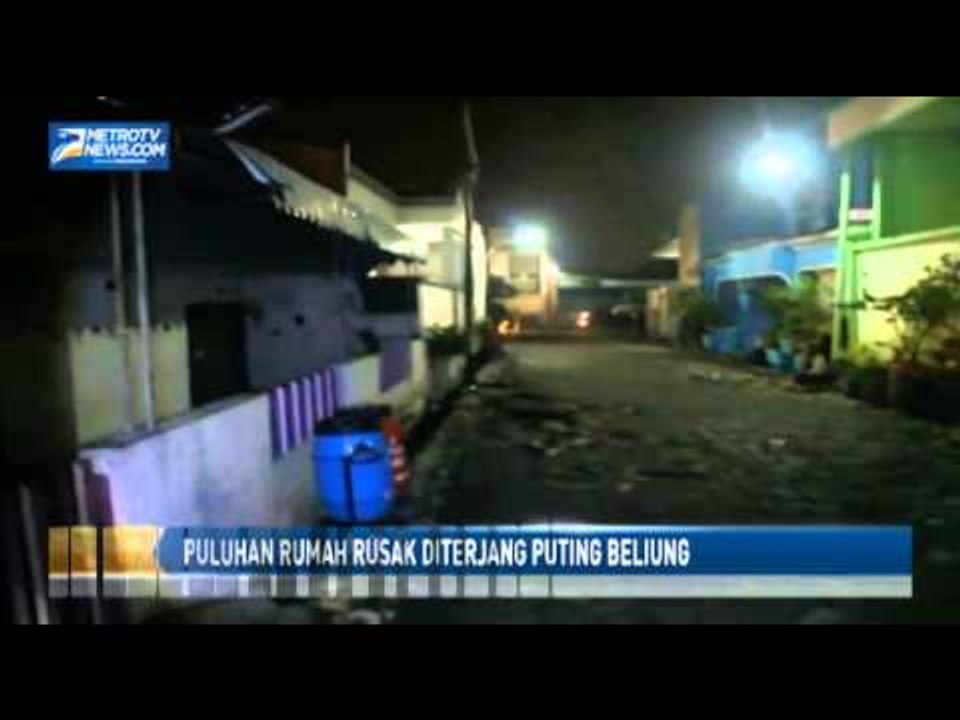 Puluhan Rumah Rusak Diterjang Puting Beliung