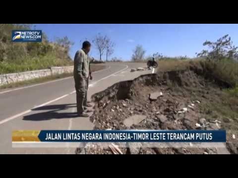 Jalan Lintas Negara Indonesia Timor Leste Terancam Putus