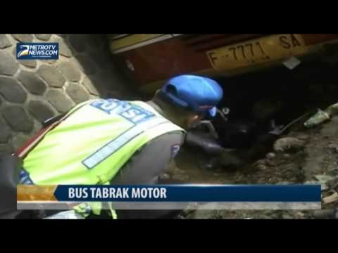 Bus Tabrak Motor, Satu Orang Tewas