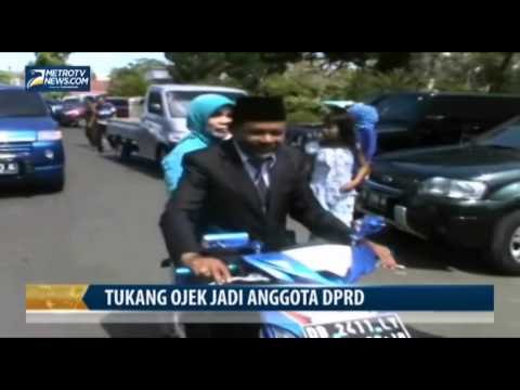 Tukang Ojek Ini Dilantik Sebagai Anggota DPRD Manado