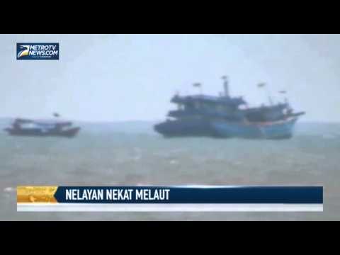 Meski Gelombang Tinggi, Nelayan Tegal Nekat Melaut