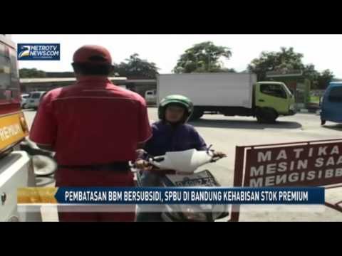 Pembatasan BBM Bersubsidi, SPBU di Bandung Kehabisan Stok Premium