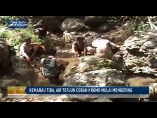 Kemarau Tiba, Air Terjun Coban Kromo Mulai Mengering