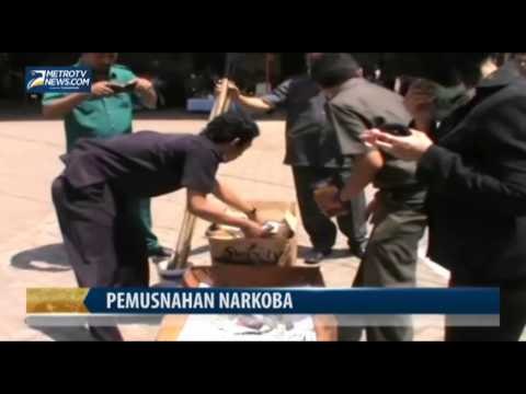 Polres Gowa Musnahkan 18 Kg Ganja dan 17 Gram Sabu