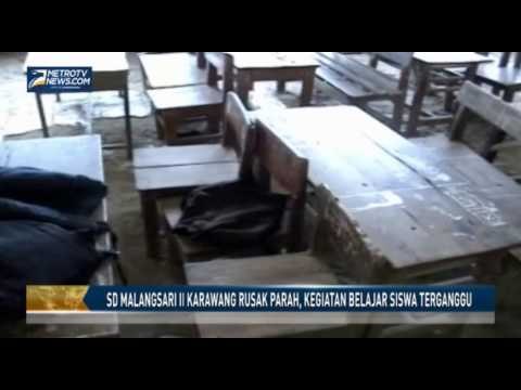 SD Malangsari II Karawang Rusak Parah, Kegiatan Belajar Siswa Terganggu