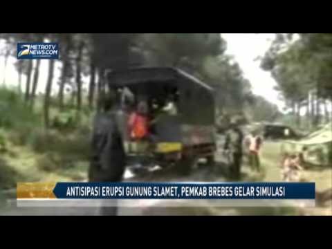 Antisipasi Erupsi Gunung Slamet, Pemkab Brebes Gelar Simulasi