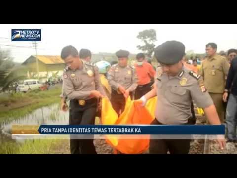 Pria Tanpa Identitas Tewas Tertabrak KA